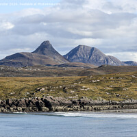 Buy canvas prints of Stac Pollaidh and Cul Beag Viewed Across Achnahaird Bay, Scotland by David Forster