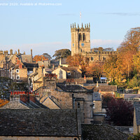 Buy canvas prints of Barnard Castle in late Afternoon Light, County Durham, UK by David Forster