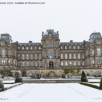 Buy canvas prints of The Bowes Museum in Winter, Barnard Castle, County Durham UK by David Forster
