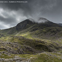 Buy canvas prints of Great End and Esk Pike, Lake District, Cumbria, UK by David Forster