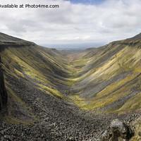 Buy canvas prints of High Cup Gill from High Cup Nick, Cumbria, UK by David Forster