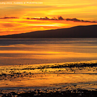 Buy canvas prints of Golden Solway sunset by Richard Long