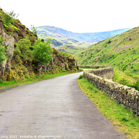 Buy canvas prints of The road to Haweswater Reservoir by Richard Long