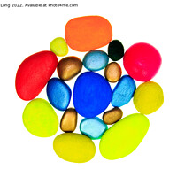 Buy canvas prints of multi coloured stones by Richard Long