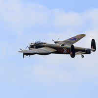 Buy canvas prints of  Canadian Lancaster Bomber VR-A by Richard Long