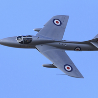 Buy canvas prints of  Hawker Hunter jet by Richard Long