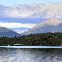 Buy canvas prints of An evening view of Loch Awe  by Richard Long
