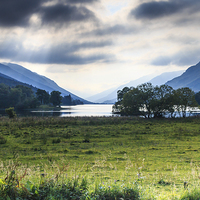 Buy canvas prints of  Storm Clouds over Loch Voil, Balquhidder by Richard Long