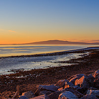 Buy canvas prints of Sunset towards Criffel by Richard Long