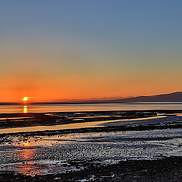 Buy canvas prints of Solway Firth sunset by Richard Long