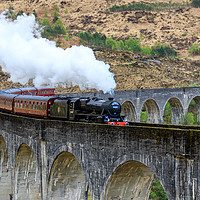 Buy canvas prints of Jacobite steam Train by Richard Long