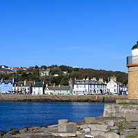 Buy canvas prints of  Portpatrick lighthouse by Richard Long