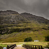 Buy canvas prints of Achnambeithach cottage, Glencoe by Phil Reay