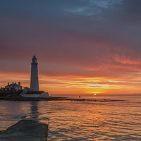 Buy canvas prints of  Sunrise at St Mary`s by Phil Reay