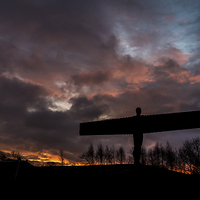 Buy canvas prints of  The Angel at sunrise by Phil Reay