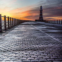Buy canvas prints of Sunrise at Roker Pier by Phil Reay