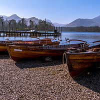 Buy canvas prints of Rowing boats at Derwentwater by Phil Reay