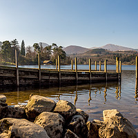 Buy canvas prints of An empty jetty at Derwentwater by Phil Reay
