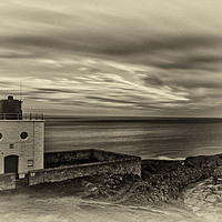 Buy canvas prints of Bamburgh lighthouse, Northumberland.  by Phil Reay