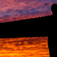 Buy canvas prints of The Angel at sunset by Phil Reay