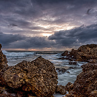 Buy canvas prints of A rocky sunrise by Phil Reay