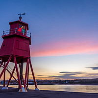 Buy canvas prints of Sunrise at the Groyne by Phil Reay