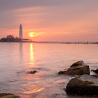 Buy canvas prints of St Mary's island by Phil Reay