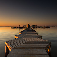 Buy canvas prints of Wooden jetty by Phil Reay
