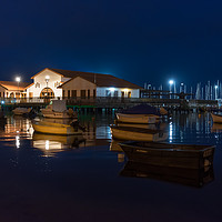 Buy canvas prints of The marina by night by Phil Reay