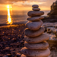 Buy canvas prints of A tower of stones by Phil Reay