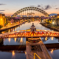 Buy canvas prints of River Tyne at sunrise by Phil Reay