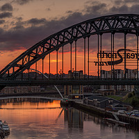 Buy canvas prints of Sunrise on the Tyne by Phil Reay