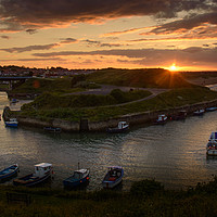Buy canvas prints of Seaton Sluice harbour by Phil Reay