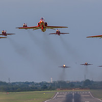 Buy canvas prints of The Red Arrows by Phil Reay