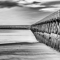 Buy canvas prints of Blyth south pier by Phil Reay