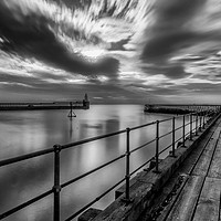 Buy canvas prints of Blyth harbour entrance by Phil Reay