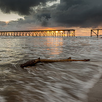 Buy canvas prints of Steetley pier at sunrise by Phil Reay