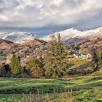 Buy canvas prints of Snowy mountains by Phil Reay