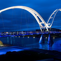 Buy canvas prints of The Infinity Bridge, Teesside.  by Phil Reay
