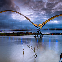 Buy canvas prints of The Infinity Bridge, Teesside.  by Phil Reay