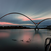 Buy canvas prints of The Infinity Bridge, Teesside.  by Phil Reay