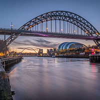 Buy canvas prints of The Tyne at sunrise by Phil Reay