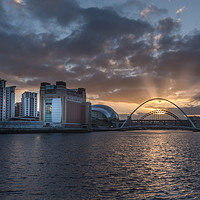 Buy canvas prints of The Tyne at sunset by Phil Reay