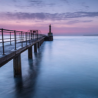 Buy canvas prints of Amble Pier by Phil Reay