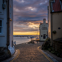Buy canvas prints of Staithes at sunrise by Phil Reay
