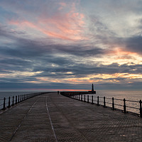 Buy canvas prints of Roker Pier sunrise by Phil Reay