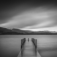 Buy canvas prints of Ashness jetty (also in colour) by Phil Reay