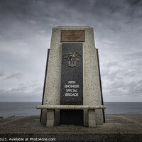 Buy canvas prints of 5th Engineer brigade memorial, Normandy. by John Allsop