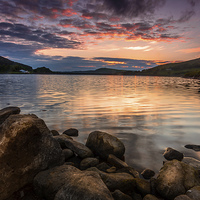 Buy canvas prints of  Sunset at Dove Stone by David Schofield
