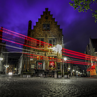 Buy canvas prints of  Gruuthuse Hof, Bruges by David Schofield